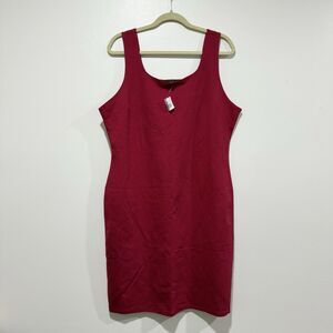 Iris NWT Red Tank Sleeveless Mini Dress Women Plus Size 3X